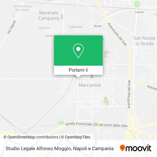 Mappa Studio Legale Alfonso Moggio