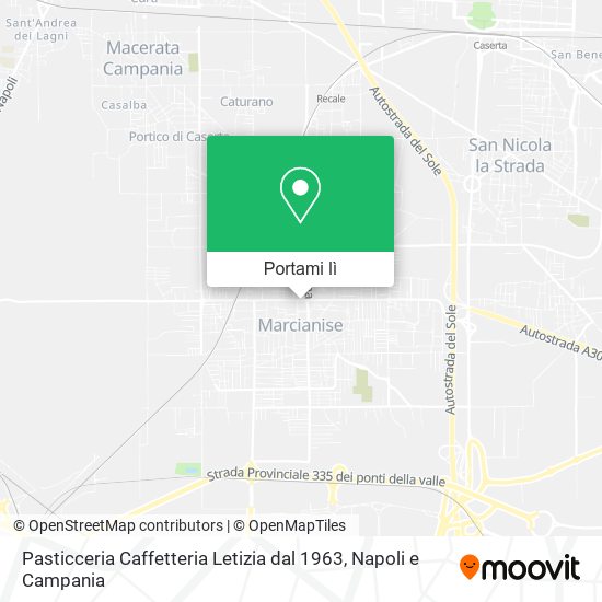 Mappa Pasticceria Caffetteria Letizia dal 1963
