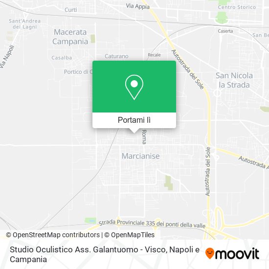 Mappa Studio Oculistico Ass. Galantuomo - Visco