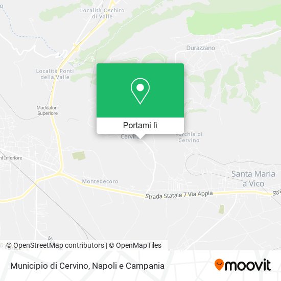 Mappa Municipio di Cervino