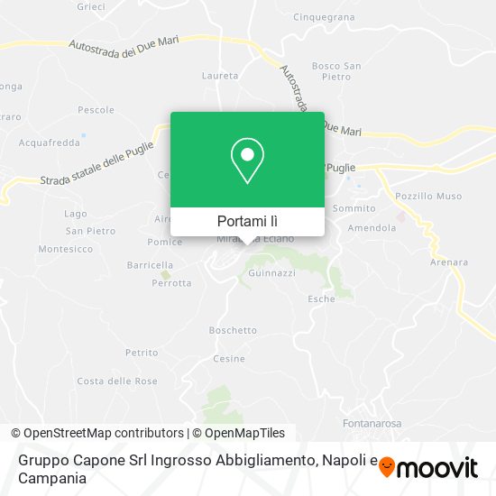 Mappa Gruppo Capone Srl Ingrosso Abbigliamento