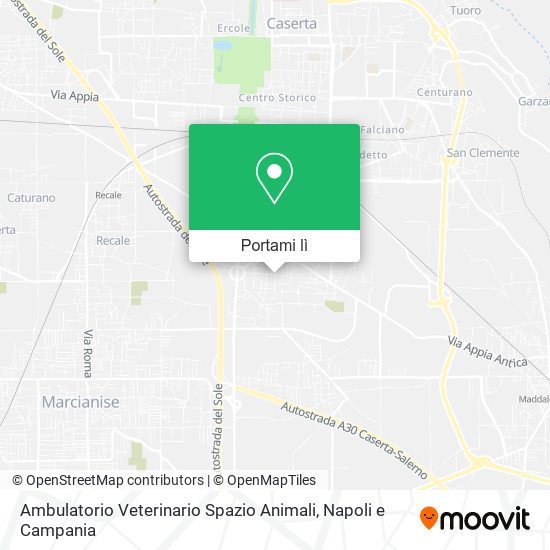 Mappa Ambulatorio Veterinario Spazio Animali