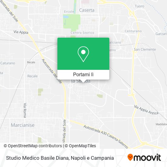 Mappa Studio Medico Basile Diana