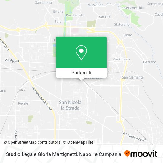 Mappa Studio Legale Gloria Martignetti