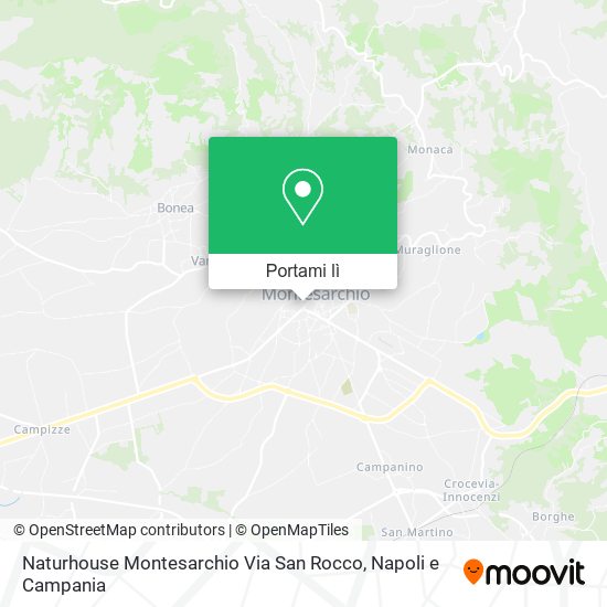 Mappa Naturhouse Montesarchio Via San Rocco