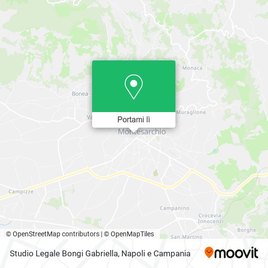 Mappa Studio Legale Bongi Gabriella