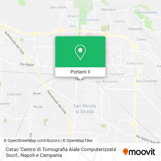 Mappa Cetac 'Centro di Tomografia Aiale Computerizzata' Socrl.