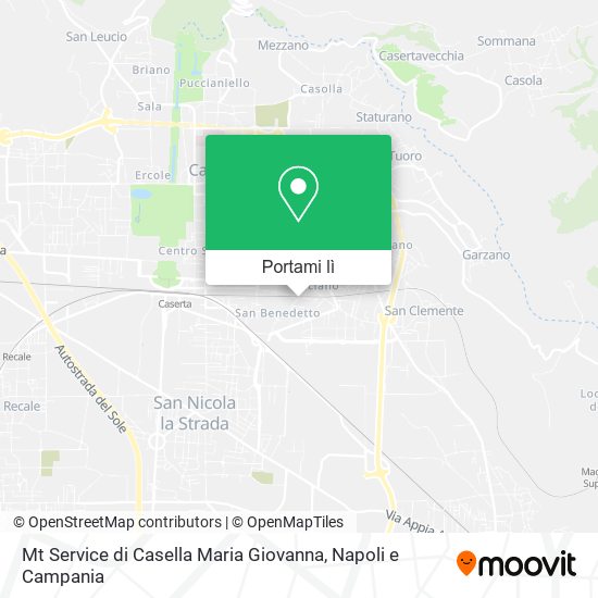 Mappa Mt Service di Casella Maria Giovanna