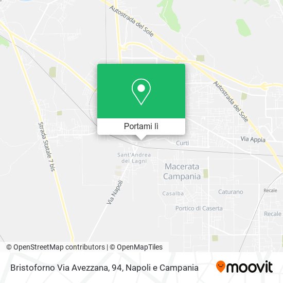 Mappa Bristoforno Via Avezzana, 94