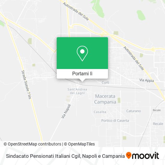 Mappa Sindacato Pensionati Italiani Cgil