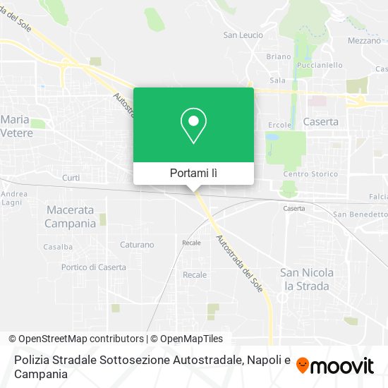 Mappa Polizia Stradale Sottosezione Autostradale