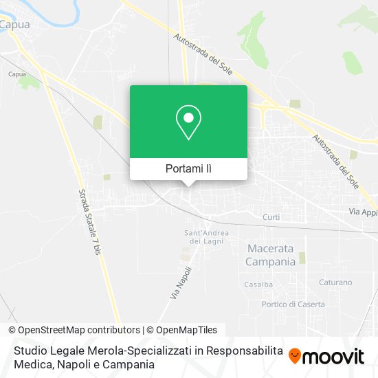 Mappa Studio Legale Merola-Specializzati in Responsabilita Medica