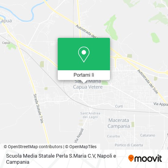 Mappa Scuola Media Statale Perla S.Maria C.V