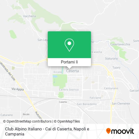 Mappa Club Alpino Italiano - Cai di Caserta