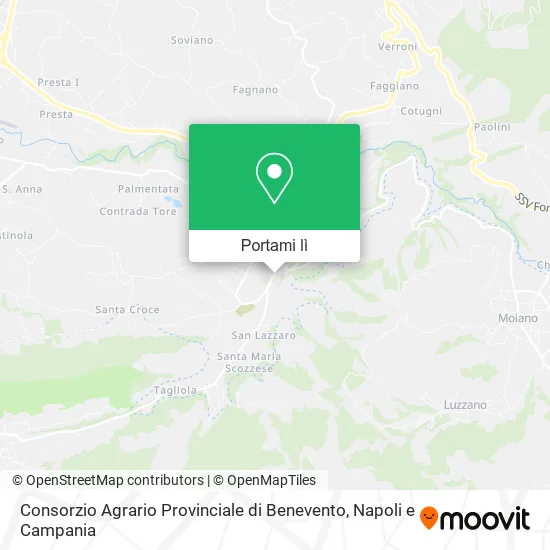 Mappa Consorzio Agrario Provinciale di Benevento