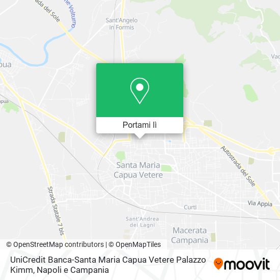 Mappa UniCredit Banca-Santa Maria Capua Vetere Palazzo Kimm
