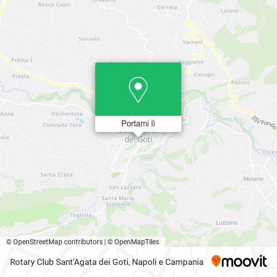 Mappa Rotary Club Sant'Agata dei Goti