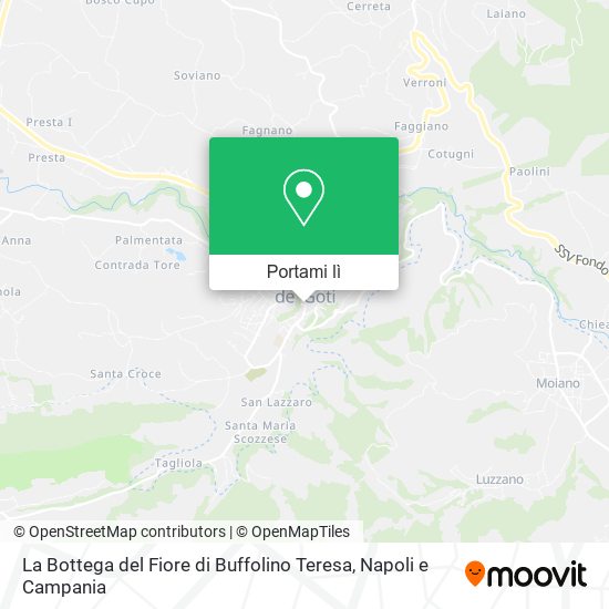 Mappa La Bottega del Fiore di Buffolino Teresa