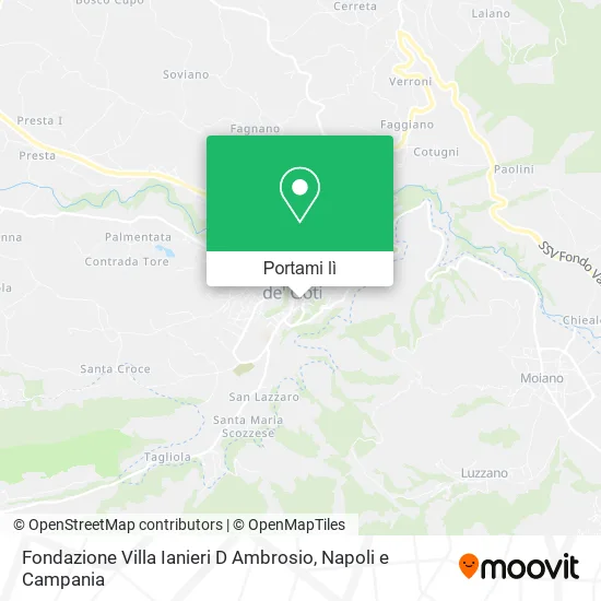 Mappa Fondazione Villa Ianieri D Ambrosio