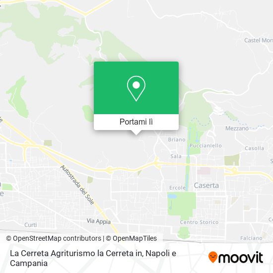 Mappa La Cerreta Agriturismo la Cerreta in