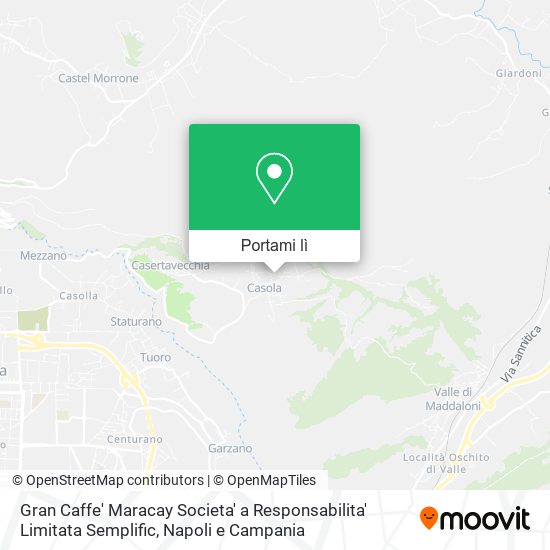 Mappa Gran Caffe' Maracay Societa' a Responsabilita' Limitata Semplific