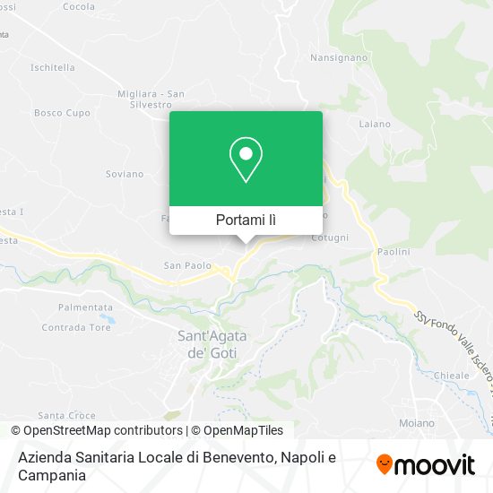 Mappa Azienda Sanitaria Locale di Benevento