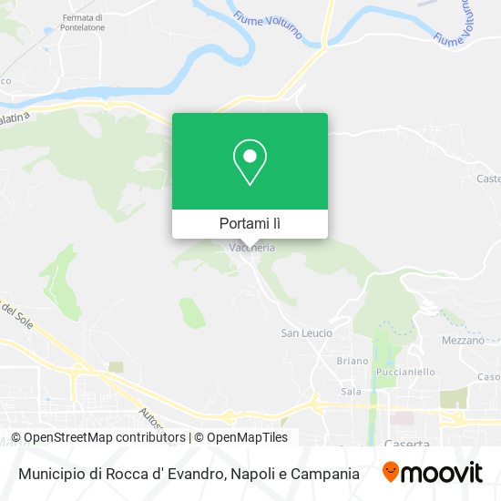 Mappa Municipio di Rocca d' Evandro