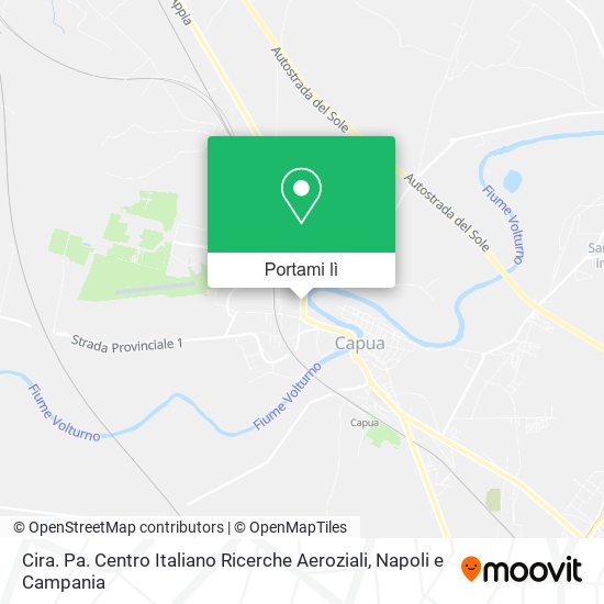 Mappa Cira. Pa. Centro Italiano Ricerche Aeroziali