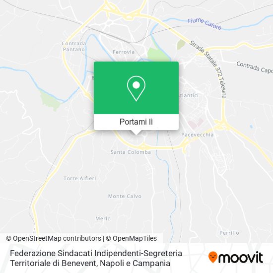 Mappa Federazione Sindacati Indipendenti-Segreteria Territoriale di Benevent