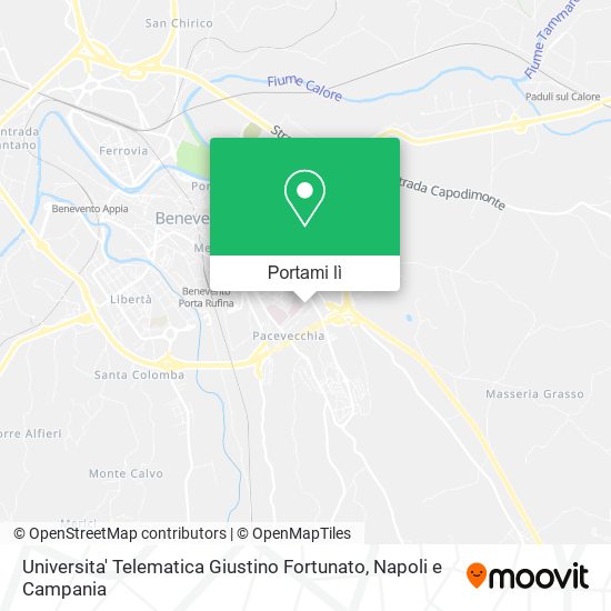 Mappa Universita' Telematica Giustino Fortunato