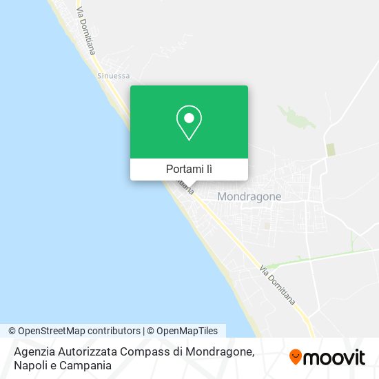 Mappa Agenzia Autorizzata Compass di Mondragone