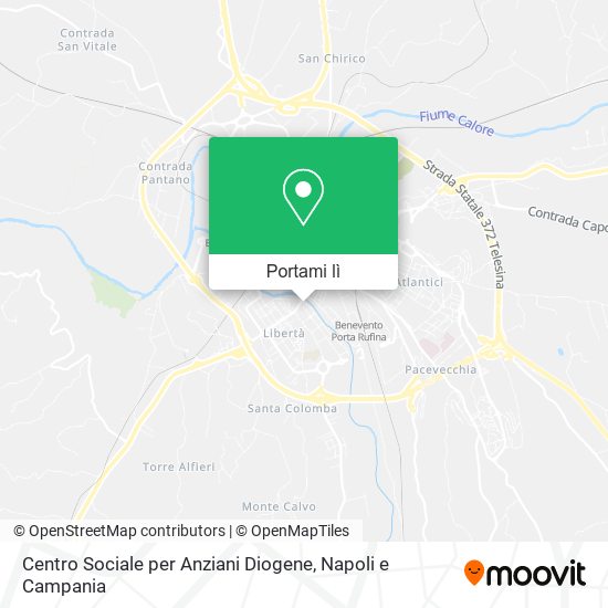 Mappa Centro Sociale per Anziani Diogene