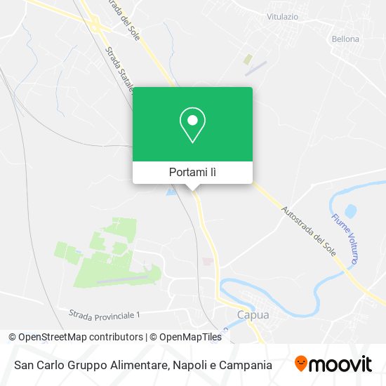 Mappa San Carlo Gruppo Alimentare