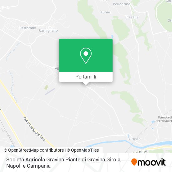 Mappa Società Agricola Gravina Piante di Gravina Girola