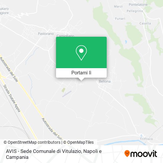 Mappa AVIS - Sede Comunale di Vitulazio