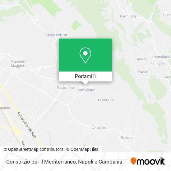Mappa Consorzio per il Mediterraneo