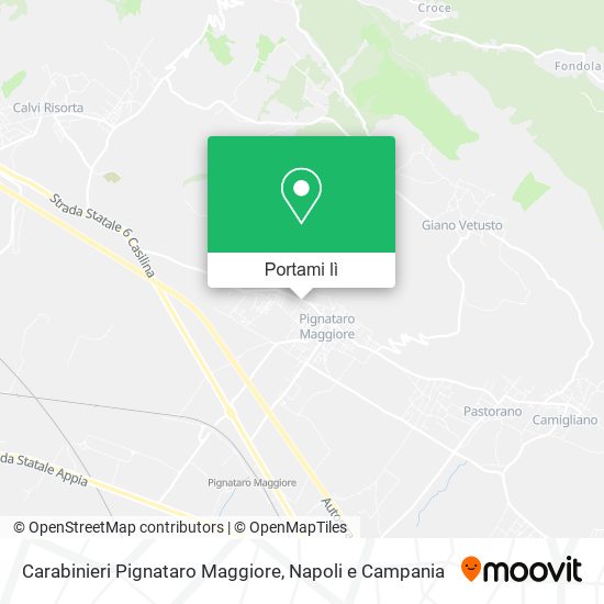 Mappa Carabinieri Pignataro Maggiore