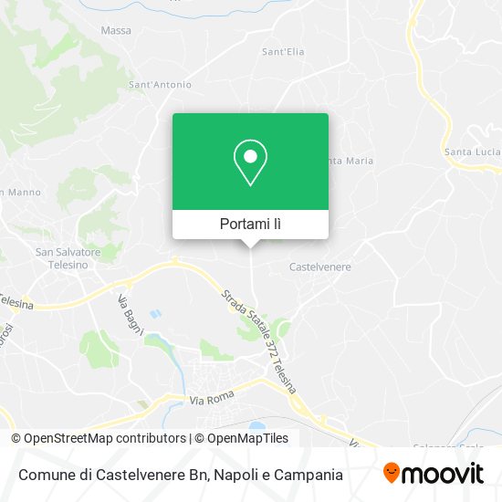 Mappa Comune di Castelvenere Bn