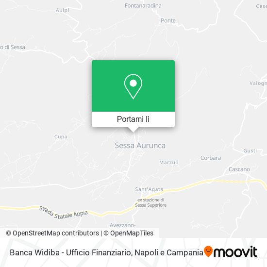 Mappa Banca Widiba - Ufficio Finanziario