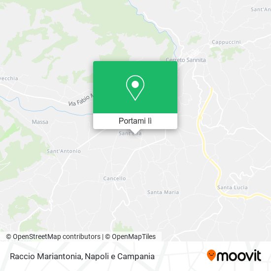 Mappa Raccio Mariantonia