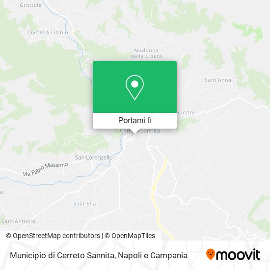 Mappa Municipio di Cerreto Sannita