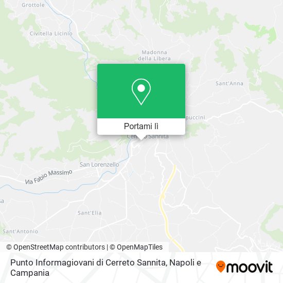 Mappa Punto Informagiovani di Cerreto Sannita