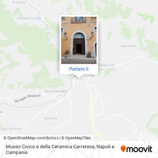 Mappa Museo Civico e della Ceramica Cerretese