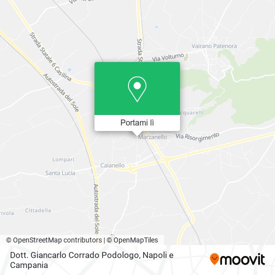 Mappa Dott. Giancarlo Corrado Podologo