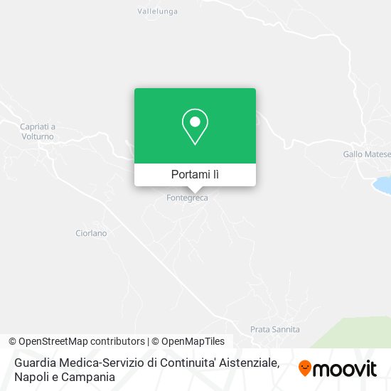 Mappa Guardia Medica-Servizio di Continuita' Aistenziale