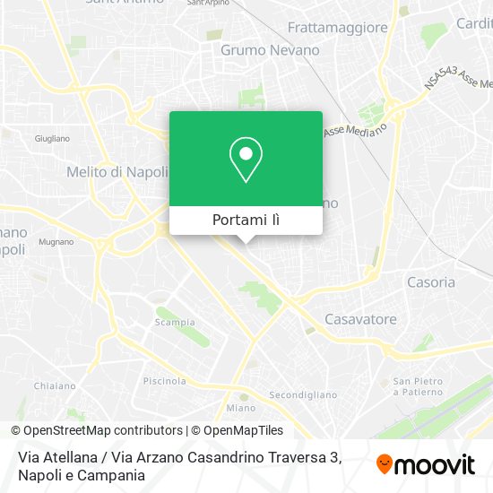 Mappa Via Atellana / Via Arzano Casandrino Traversa 3