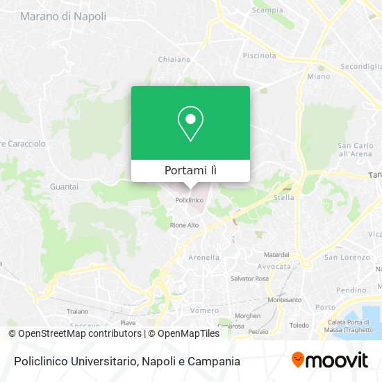 Mappa Policlinico Universitario