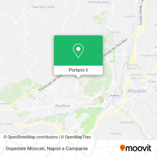 Mappa Ospedale Moscati