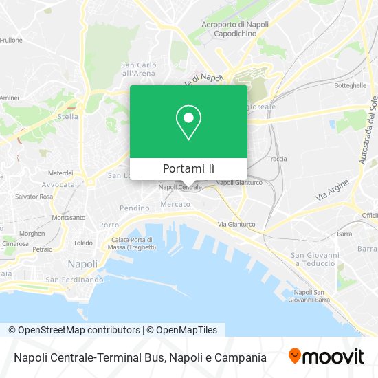 Mappa Napoli Centrale-Terminal Bus