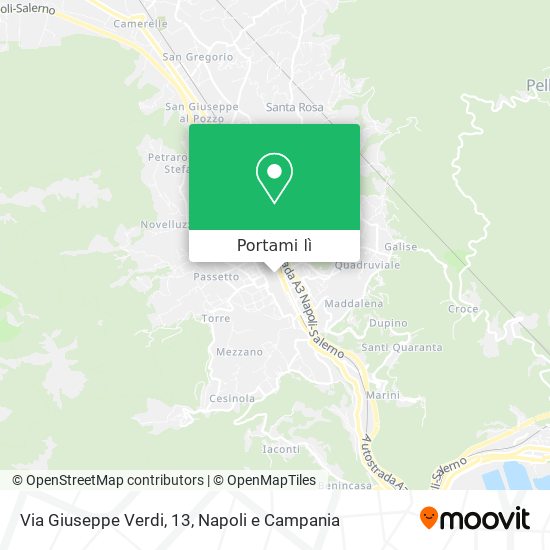 Mappa Via Giuseppe Verdi, 13